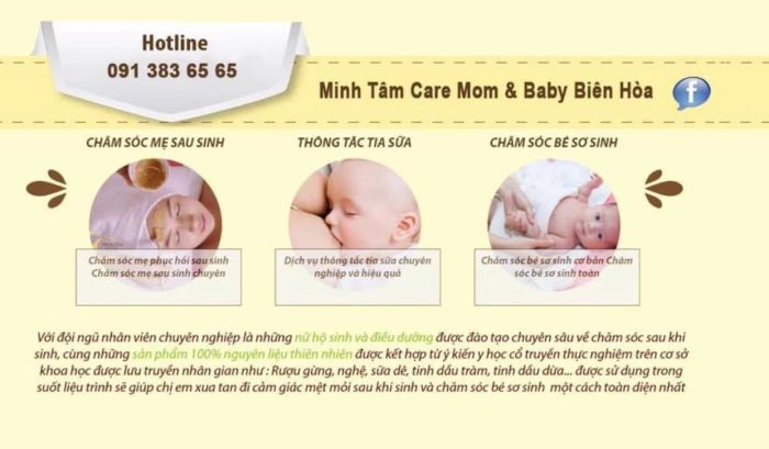 Không gian chăm sóc tiêu chuẩn tại Minh Tâm Care