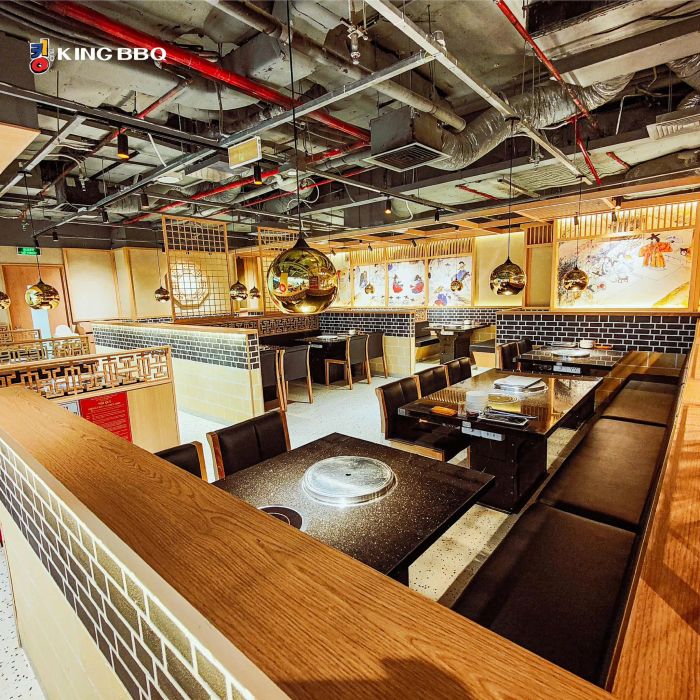 Không gian ấm cúng tại King BBQ