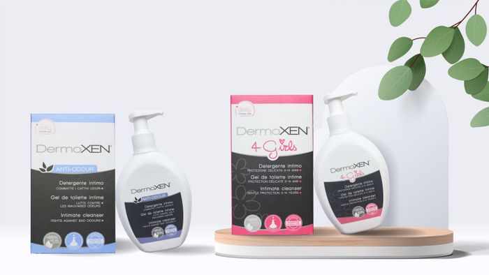 Hình ảnh chai dung dịch vệ sinh Dermoxen 4 Girls