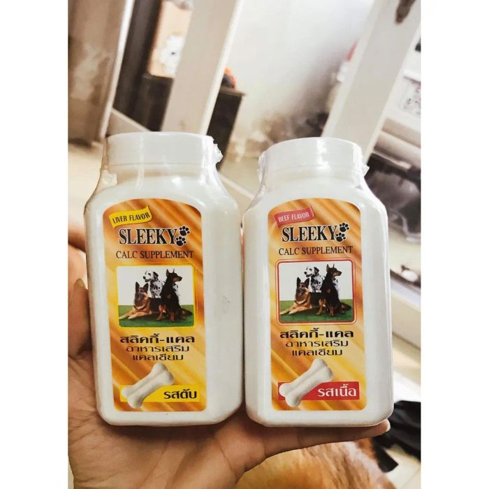 Hình ảnh 2 sản phẩm Sleeky Canxi Calc Supplement dạng viên hình xương