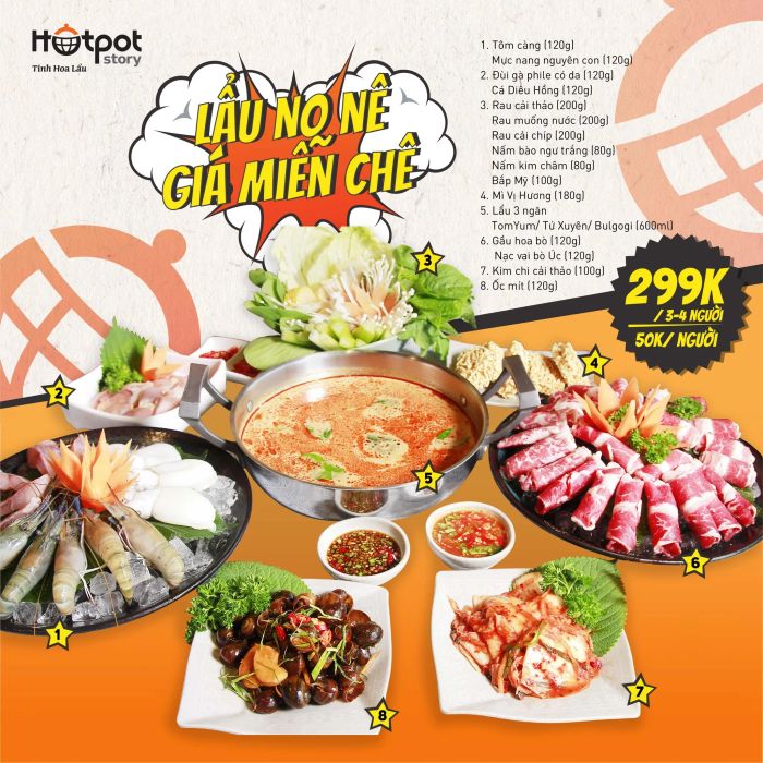 Trải nghiệm buffet lẩu đa sắc tại Hotpot Story