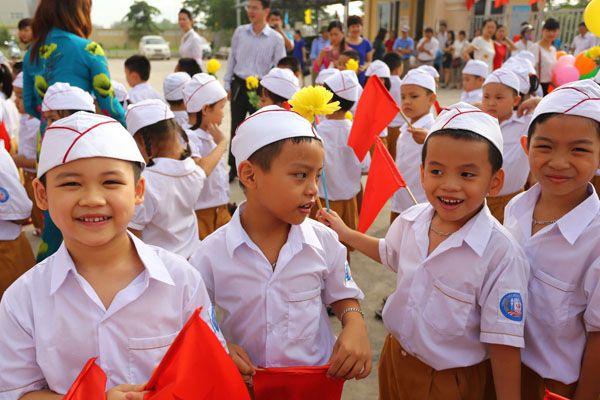 Hình ảnh minh họa: Nụ cười trẻ thơ ngày tựu trường