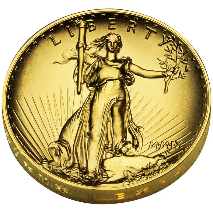 Đồng xu vàng Ultra-High-Relief Double Eagle được phát hành năm 1907 với mệnh giá chỉ 20 USD ảnh 1