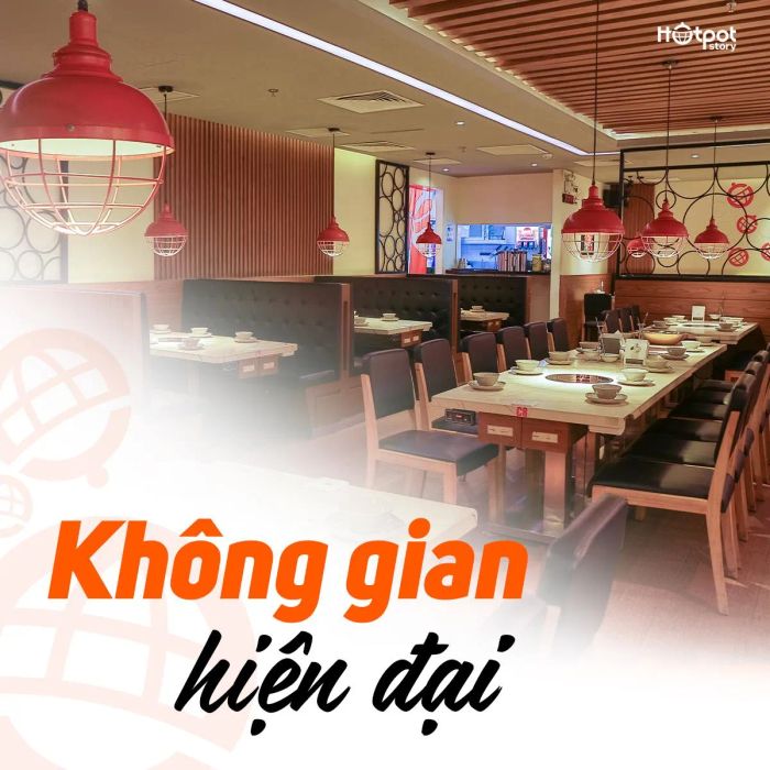 Không gian ấm cúng tại Hotpot Story
