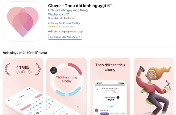 Giao diện trực quan của Clover với các tính năng theo dõi chi tiết