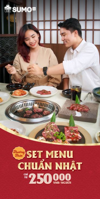 Hình ảnh thưởng thức Sumo Yakiniku số 2 - góc check-in ẩm thực Nhật đậm chất