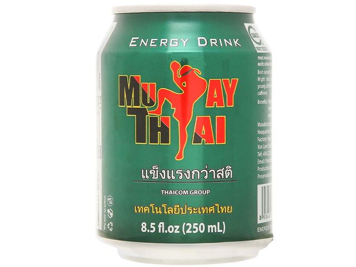 Hình ảnh thực tế lon nước tăng lực Muaythai