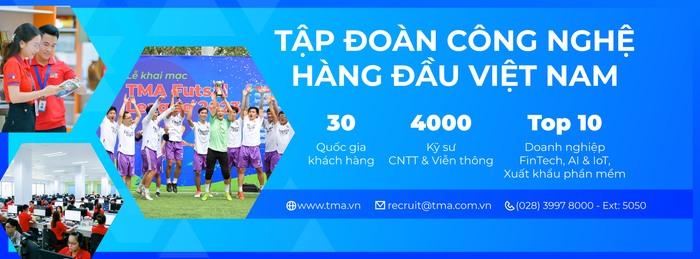 Hình ảnh giới thiệu không gian làm việc tại TMA Solutions