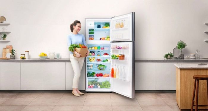 Hình ảnh minh họa chi tiết cấu tạo bên trong tủ lạnh