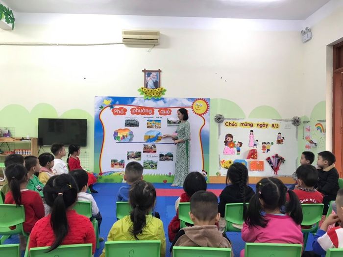 Khoảnh khắc vui học tại Trường Mầm Non Quang Trung