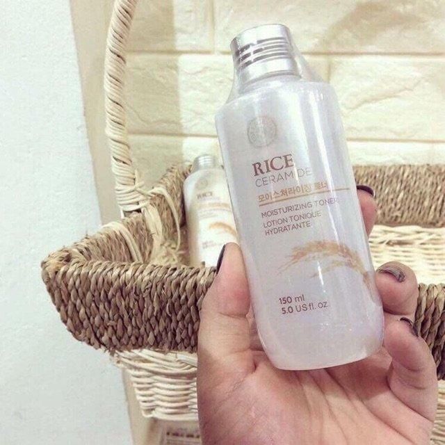 Hình ảnh chân thực Nước Hoa Hồng Rice Ceramide Moisture Toner phiên bản 2