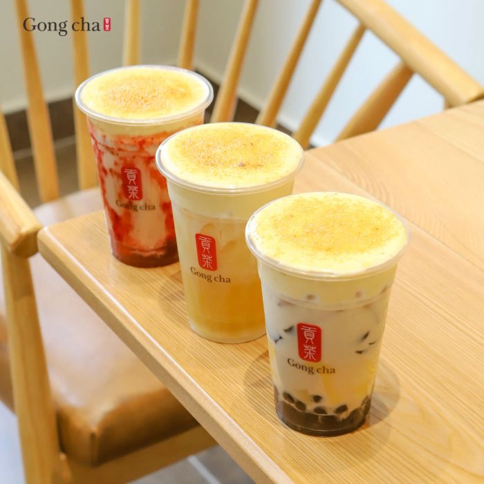 Gong Cha - Nghệ thuật trình bày trà sữa đỉnh cao