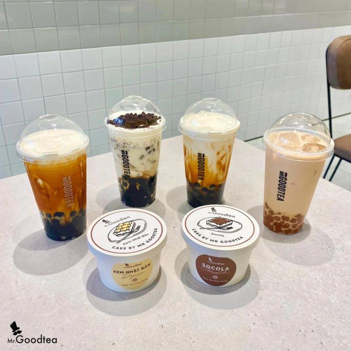 Mr Good Tea - Góc check-in sang chảnh cùng trà sữa đẳng cấp
