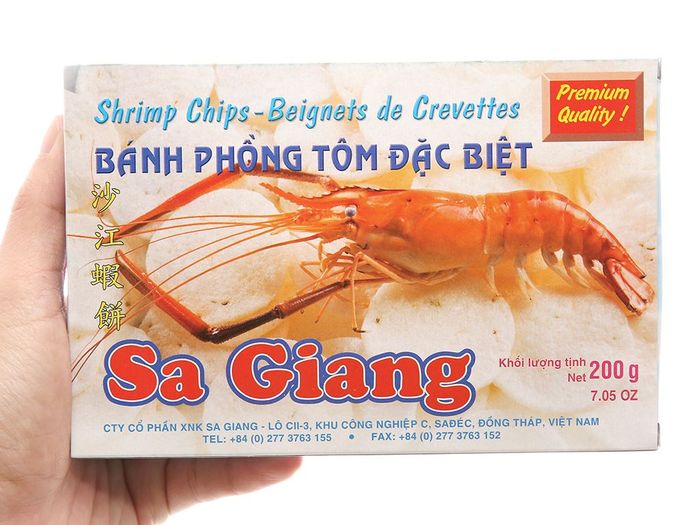 Hình ảnh bánh phồng tôm Sa Giang - Biểu tượng ẩm thực Việt
