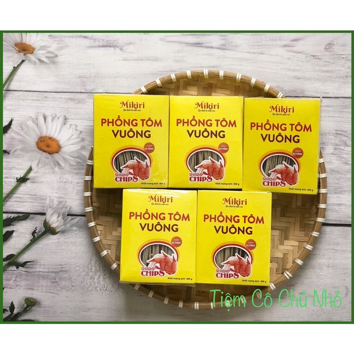 Hình ảnh Phồng Tôm Vuông Mikiri - Vàng ruộm bắt mắt
