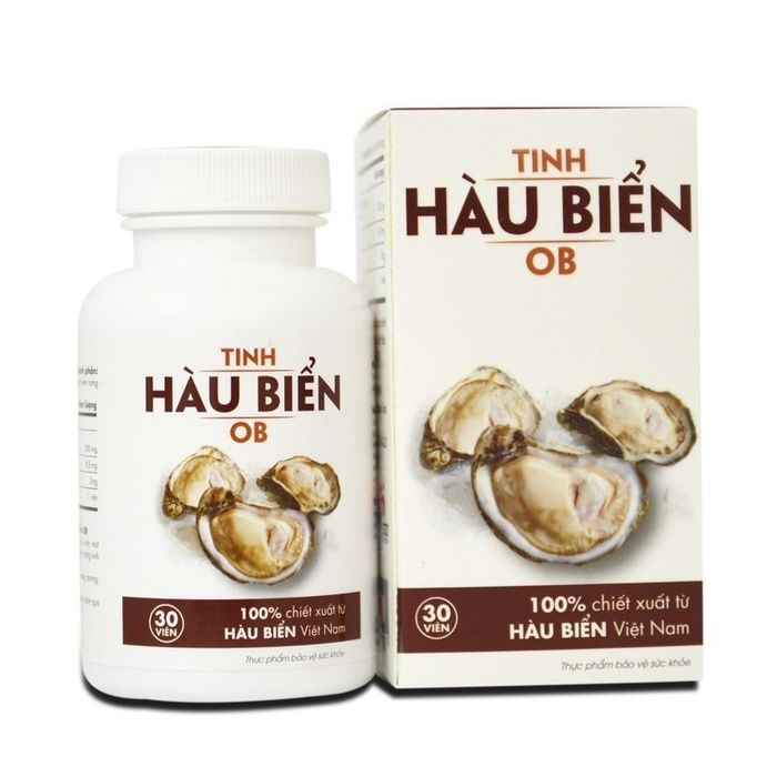 Hình ảnh thực tế sản phẩm Tinh Hàu Biển OB - Bí quyết vàng cho phái mạnh