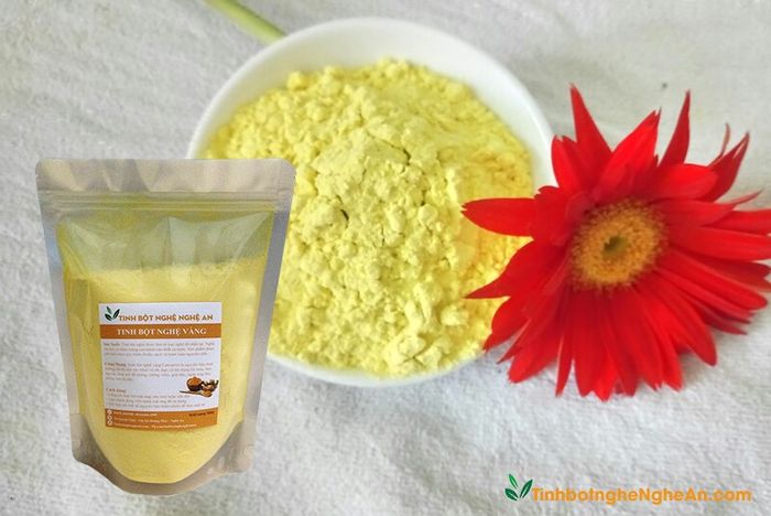 Hình ảnh 1: Tinh bột nghệ Nghệ An - Sắc vàng rực rỡ từ những củ nghệ tươi nguyên chất