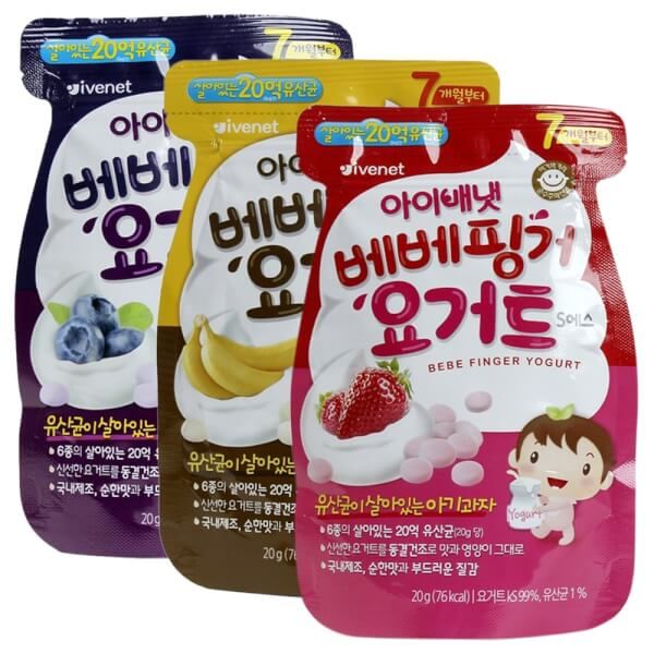 Hình ảnh chân thực sữa chua sấy khô Ivenet Bebe phiên bản mới