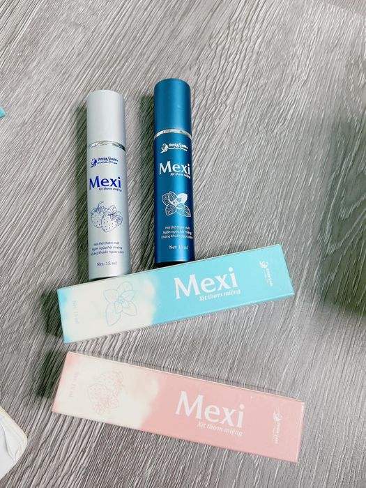 Hình ảnh thực tế xịt thơm miệng MEXI - phiên bản cao cấp