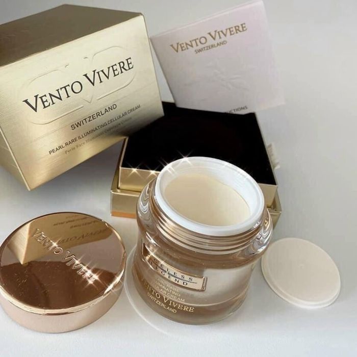 Hình ảnh Kem Trị Nám Vento Vivere Pearl Rare Illuminating Cellular Cream Thụy Sĩ – Ảnh 2