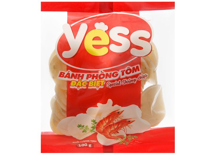 Hình ảnh bánh phồng tôm Yess - Đóng gói tiện lợi