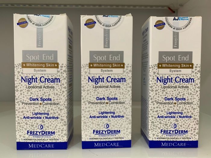 Hình ảnh chính hãng kem dưỡng trắng đêm Frezyderm Spot End