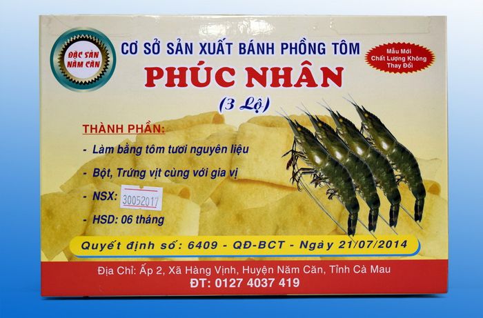 Hình ảnh bánh phồng tôm Phúc Nhân Standard - Góc nhìn chân thực