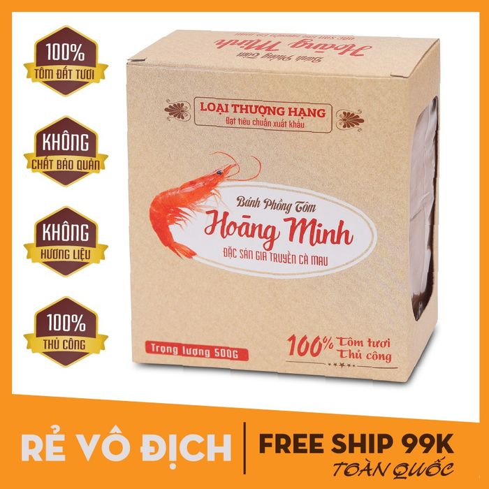 Hình ảnh bánh phồng tôm Hoàng Minh - Tinh hoa truyền thống