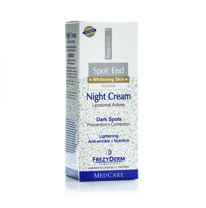 Hình ảnh thực tế kem dưỡng trắng đêm Frezyderm Spot End