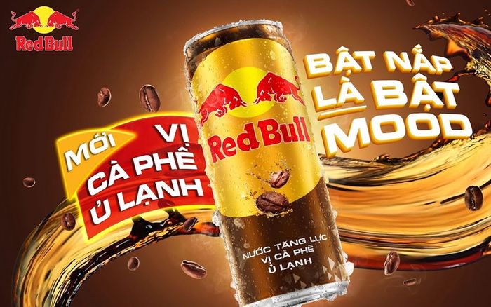 Redbull vị cà phê ủ lạnh - góc nhìn thứ hai với thiết kế sang trọng, mang đến trải nghiệm thị giác hấp dẫn.