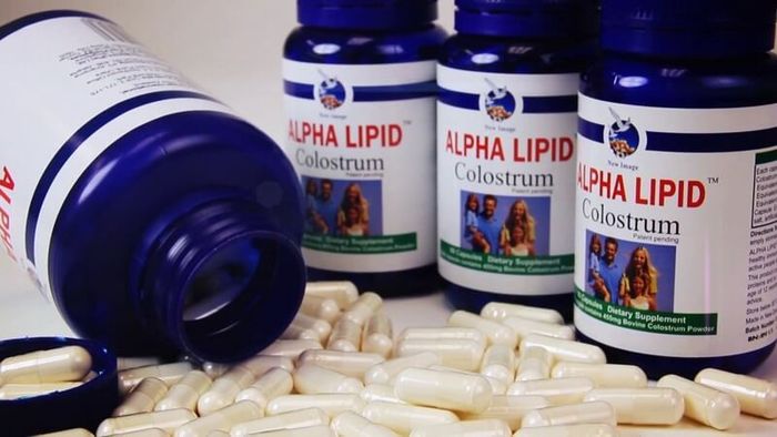 Bao bì chính hãng viên sữa non Alpha Lipid Colostrum