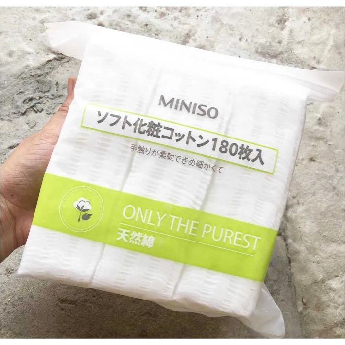 Hình ảnh bông tẩy trang Miniso chính hãng