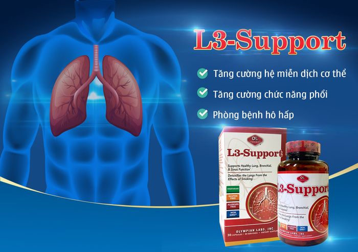 Hình ảnh L3-Support - Giải pháp vàng cho sức khỏe hô hấp từ Mỹ