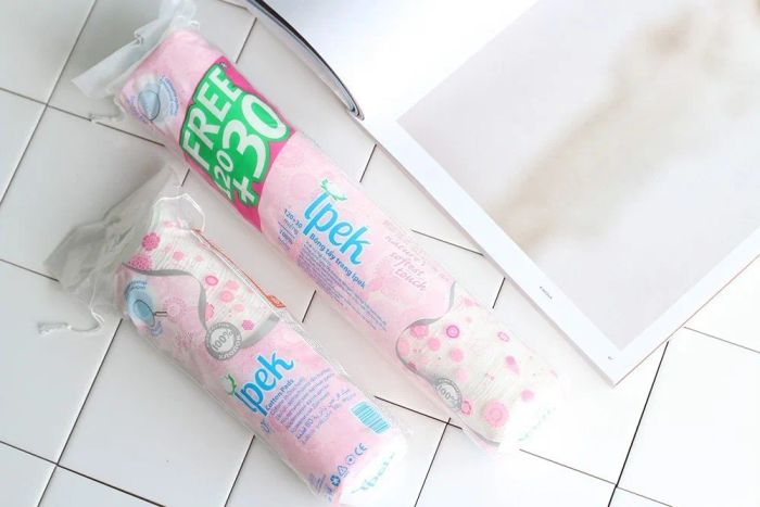 Hình ảnh chân thực Bông Tẩy Trang Ipek Klasik - người bạn đồng hành của làn da