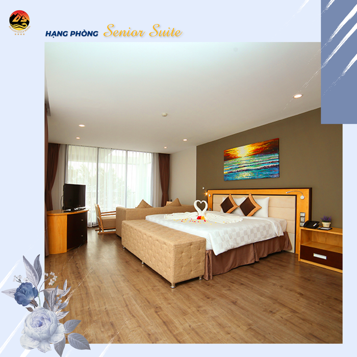 Không gian nội thất sang trọng tại phòng nghỉ Dragon Sea Hotel