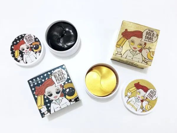 Hình ảnh mặt nạ mắt Dewy Tree Real Gold Black Pearl Eye Patch cao cấp