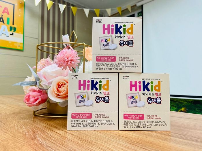 Hình ảnh sữa Hikid Milk Chewable dạng viên nhai thơm ngon