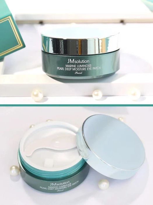 Hình ảnh thực tế mặt nạ mắt JM Solution Marine Luminous Pearl