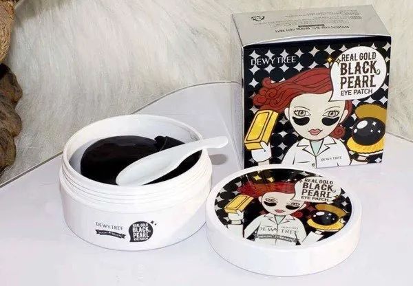 Hình ảnh mặt nạ mắt Dewy Tree Real Gold Black Pearl Eye Patch cao cấp