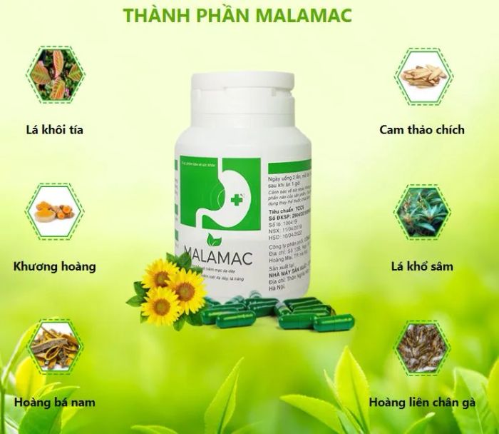 Hình ảnh bao bì sản phẩm Malamac chính hãng
