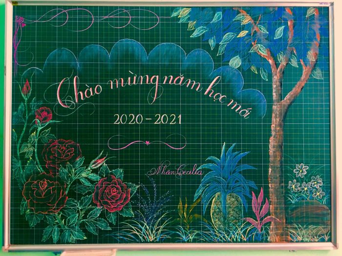 Hình ảnh minh họa 3: Bảng trang trí hoàn thiện (Nguồn: Sưu tầm)