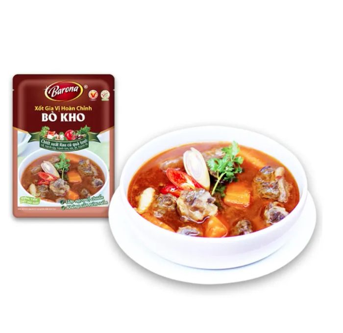 Xốt gia vị hoàn chỉnh Bò Kho Barona - Hình ảnh 2