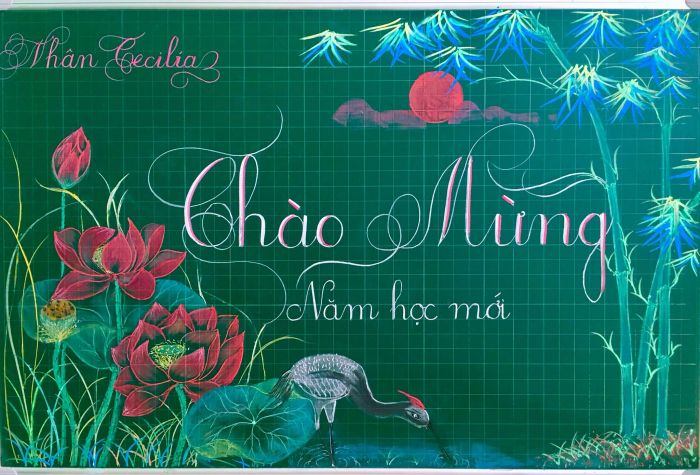Hình ảnh minh họa 2: Bảng trang trí hoàn thiện (Nguồn: Sưu tầm)