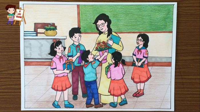 Hình ảnh minh họa: Khoảnh khắc đẹp giữa thầy và trò