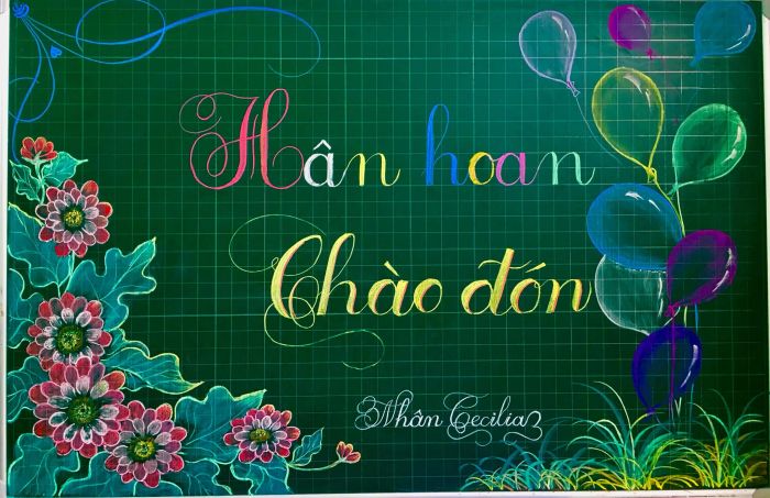 Hình ảnh minh họa 2: Bố cục trang trí hoàn chỉnh (Nguồn: Tổng hợp)