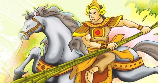 Tranh minh họa nghệ thuật về Thánh Gióng (Nguồn: Internet)