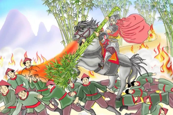 Hình ảnh minh họa sống động về Thánh Gióng (Nguồn: Sưu tầm)