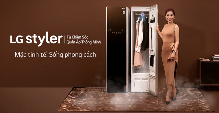 Tủ chăm sóc quần áo thông minh LG Styler S3WF Linen White (Trắng)