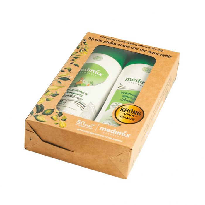 Hình ảnh thực tế bộ đôi Medimix - Cứu tinh cho tóc mỏng và thiếu sức sống