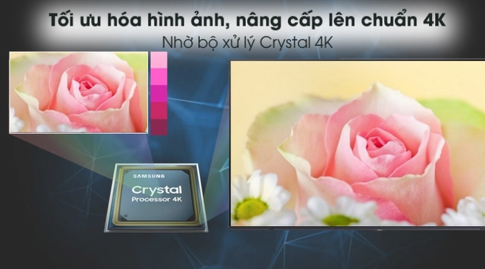 Smart Tivi Samsung 60 inch 4K UA60AU8100 chất lượng hiển thị